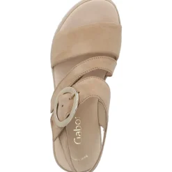 Gabor 64.627, Keilsandaletten, Damen, Beige