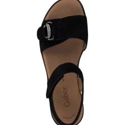 Gabor 44.554, Keilsandaletten, Damen, schwarz