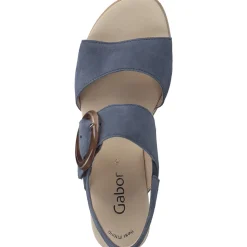 Gabor 84.645, Keilsandaletten, Damen, Blau