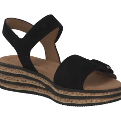 Gabor 44.554, Keilsandaletten, Damen, schwarz