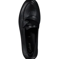 Gabor 25.242, Mokassins, Damen, SCHWARZ (SCHWARZ)