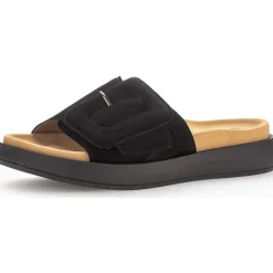 Gabor 43.751, Plateau-Pantoletten, Damen, Schwarz