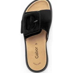 Gabor 43.751, Plateau-Pantoletten, Damen, Schwarz