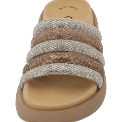 Gabor 43.752, Plateau-Pantoletten, Damen, gold kombi