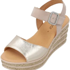 Gabor 44.651, Plateau-Sandaletten, Damen, puder/rouge