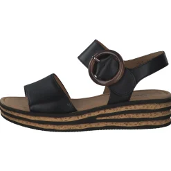 Gabor 84.550, Plateau-Sandaletten, Damen, Schwarz
