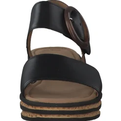 Gabor 84.550, Plateau-Sandaletten, Damen, Schwarz