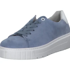 Gabor 46.410, Schnürschuhe, Damen, azur/weiss