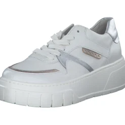 Gabor 63.223, Schnürschuhe, Damen, latte/puder/silber