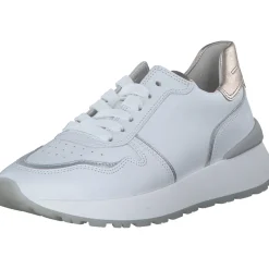 Gabor 63.490, Schnürschuhe, Damen, weiss/silber/puder
