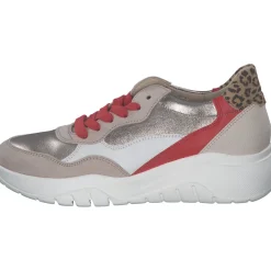 Gabor 63.451, Schnürschuhe, Damen, beige-flame-kombi
