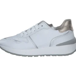 Gabor 63.490, Schnürschuhe, Damen, weiss/silber/puder