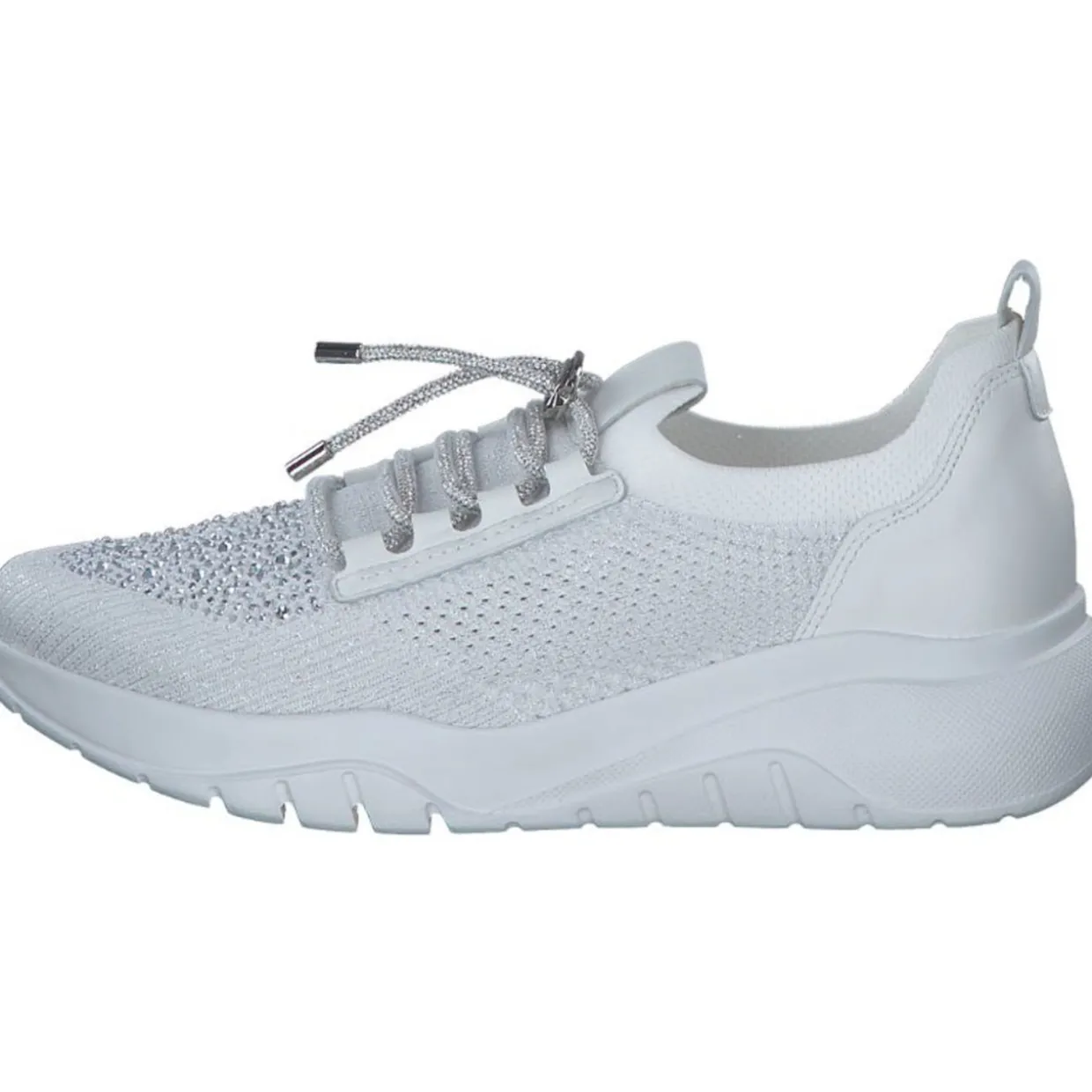 Gabor 63.455, Schnürschuhe, Damen, weiss (Glitter)