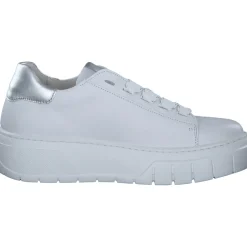 Gabor 63.222, Schnürschuhe, Damen, weiss/silber