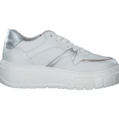 Gabor 63.223, Schnürschuhe, Damen, latte/puder/silber