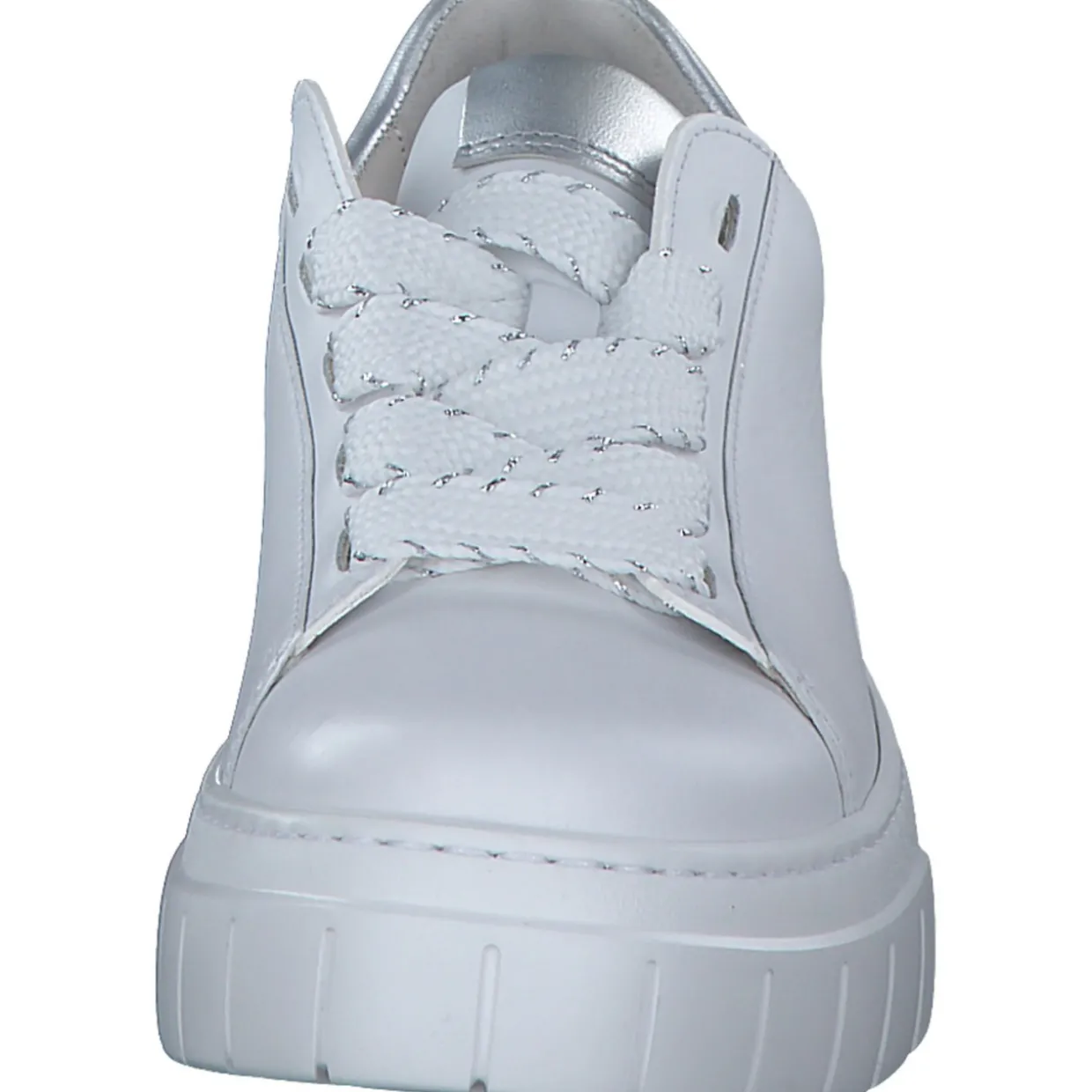 Gabor 63.222, Schnürschuhe, Damen, weiss/silber