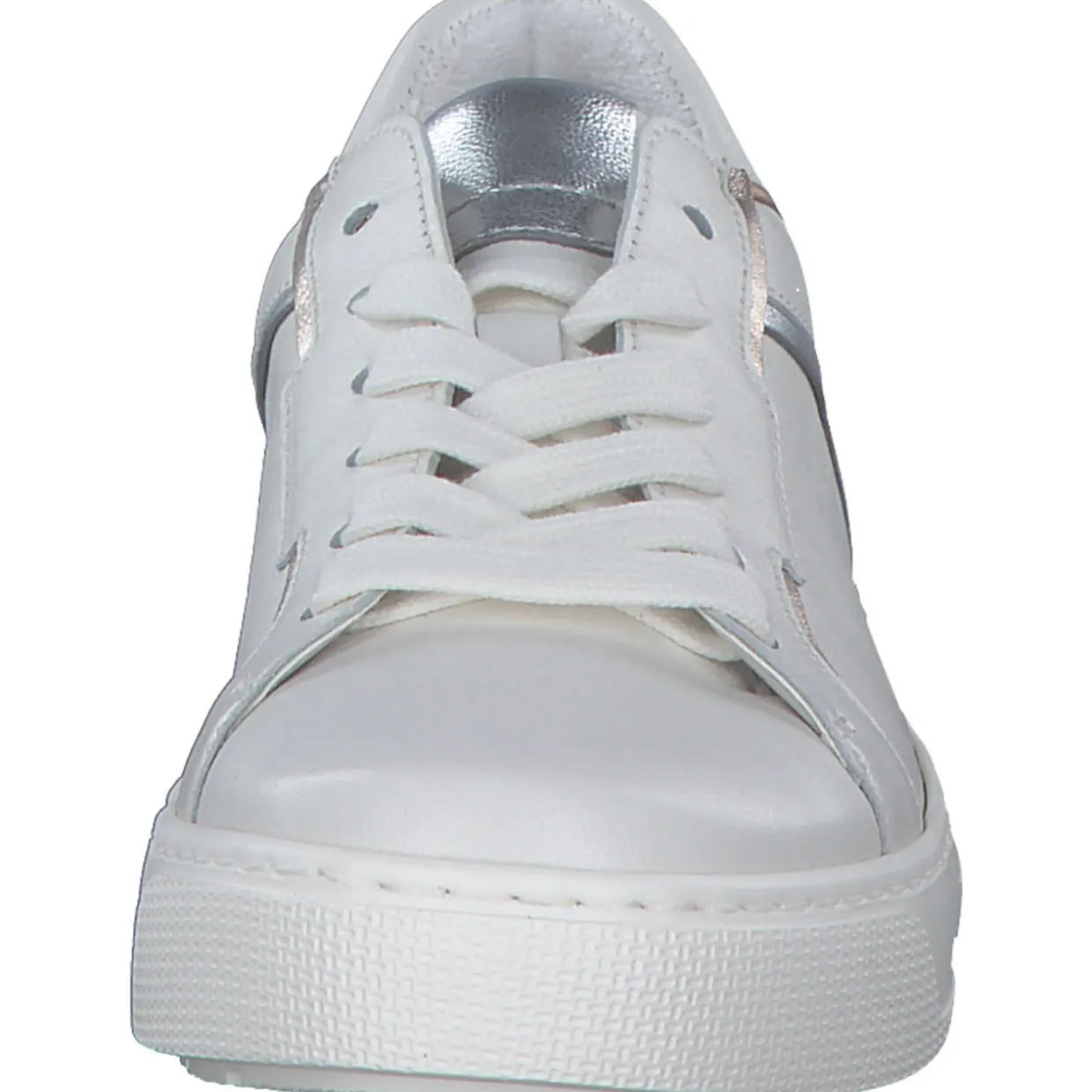 Gabor 63.210, Schnürschuhe, Damen, latte/silber/puder