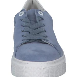 Gabor 46.410, Schnürschuhe, Damen, azur/weiss