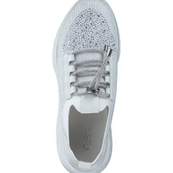 Gabor 63.455, Schnürschuhe, Damen, weiss (Glitter)