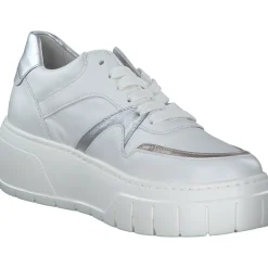 Gabor 63.223, Schnürschuhe, Damen, latte/puder/silber