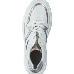 Gabor 63.223, Schnürschuhe, Damen, latte/puder/silber