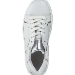 Gabor 63.210, Schnürschuhe, Damen, latte/silber/puder