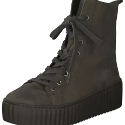 Gabor 93.711, Schnürstiefeletten, Damen, Oliv