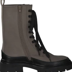 Gabor 91.831, Schnürstiefeletten, Damen, fango/schwarz