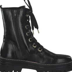 Gabor 71.721, Schnürstiefeletten, Damen, schwarz (gold)