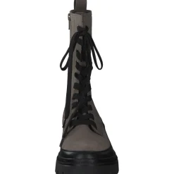 Gabor 91.831, Schnürstiefeletten, Damen, fango/schwarz