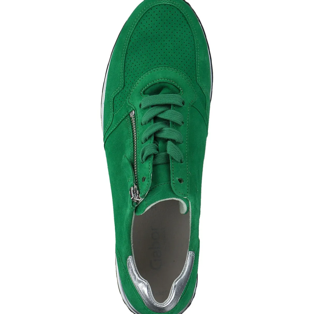 Gabor 26.528, Sneakers Low, Damen, verde/silber (pf)