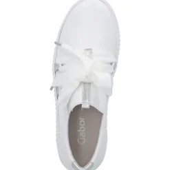 Gabor 63.333, Sneakers Low, Damen, Weiß (Weiss/Silber)