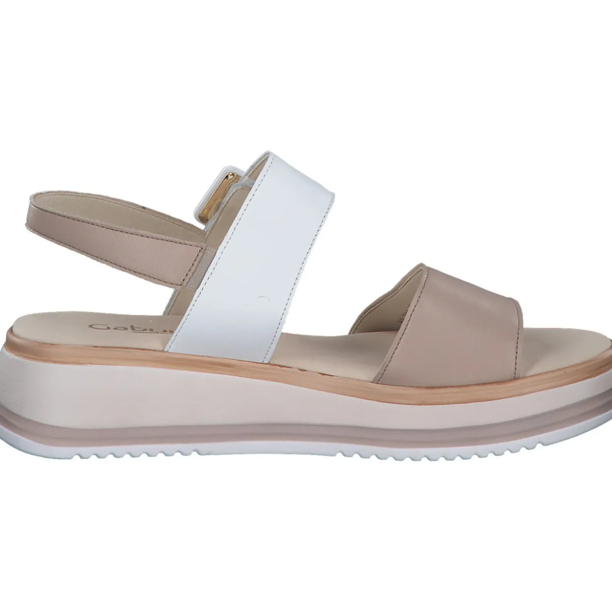 Gabor Comfort 42.744, Keilsandaletten, Damen, Beige