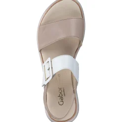 Gabor Comfort 42.744, Keilsandaletten, Damen, Beige