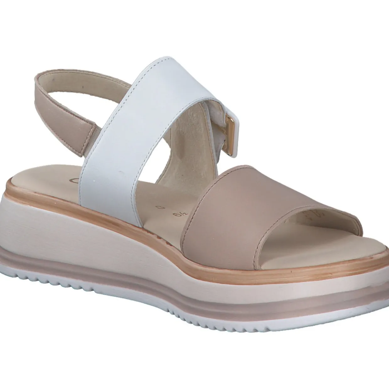 Gabor Comfort 42.744, Keilsandaletten, Damen, Beige