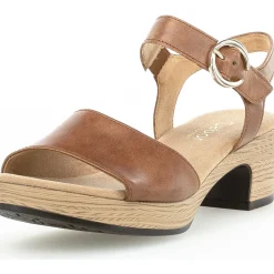 Gabor Comfort 42.071, Plateau-Sandaletten, Damen, camel (gold)camel (gold)