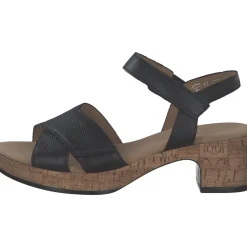 Gabor Comfort 62.072, Plateau-Sandaletten, Damen, schwarz (S.Kork)