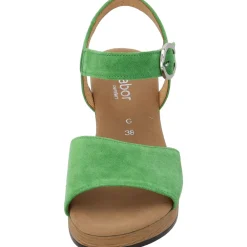 Gabor Comfort 42.071, Plateau-Sandaletten, Damen, Grün