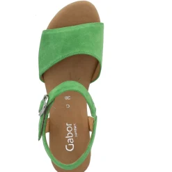 Gabor Comfort 42.071, Plateau-Sandaletten, Damen, Grün