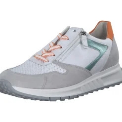 Gabor Comfort 46.428, Schnürschuhe, Damen, weiß/grey/mint/oran