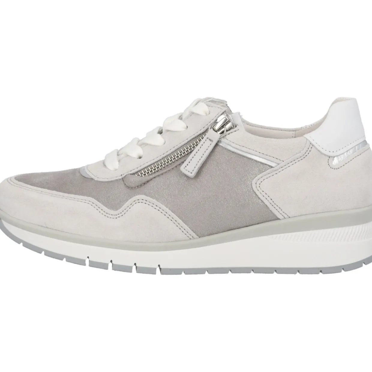 Gabor Comfort 46.308, Schnürschuhe, Damen, fumo/white/silber