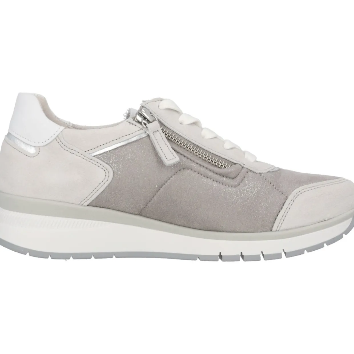 Gabor Comfort 46.308, Schnürschuhe, Damen, fumo/white/silber