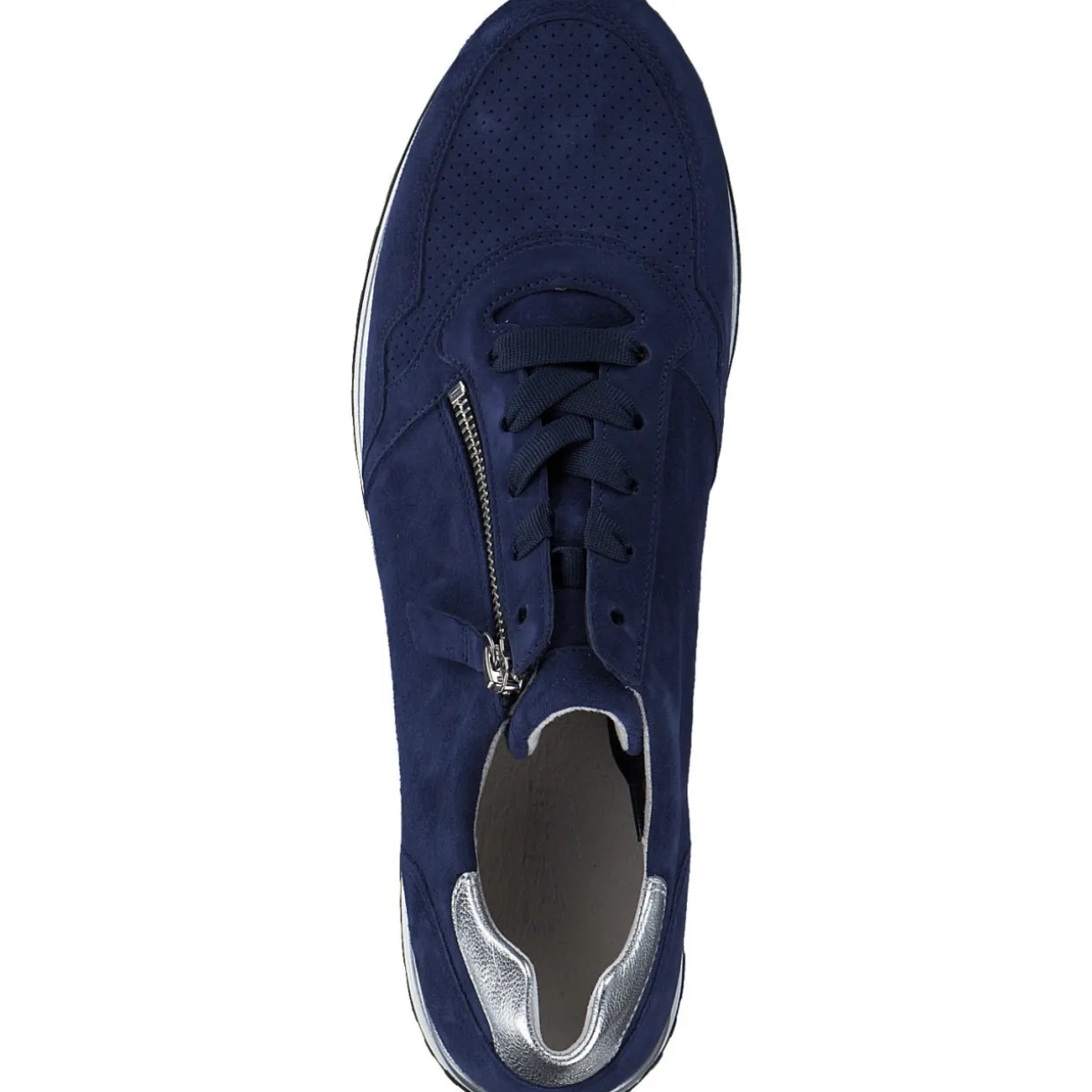 Gabor Comfort 46.528, Schnürschuhe, Damen, oceano/silber