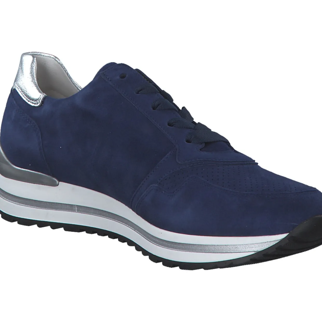 Gabor Comfort 46.528, Schnürschuhe, Damen, oceano/silber