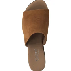 Gabor Kreta 62.720, Pantoletten, Damen, camel