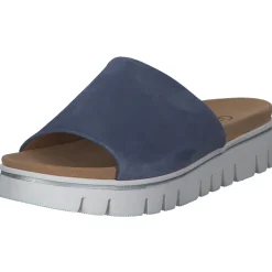 Gabor York 82.880, Plateau-Pantoletten, Damen, Blau