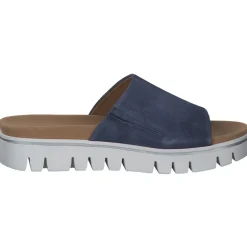 Gabor York 82.880, Plateau-Pantoletten, Damen, Blau
