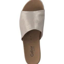 Gabor York 82.880, Plateau-Pantoletten, Damen, Beige