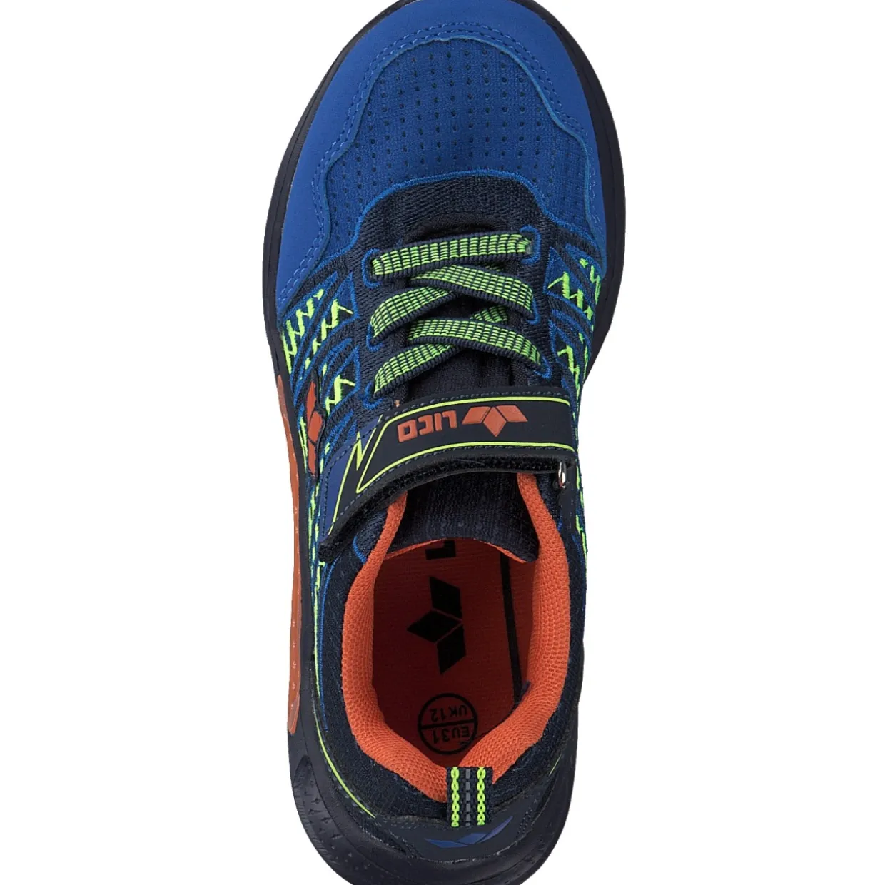 Geka Lico 300275 Blinky Boy, Slipper (Kinder), Kinder, blau/marine/orange