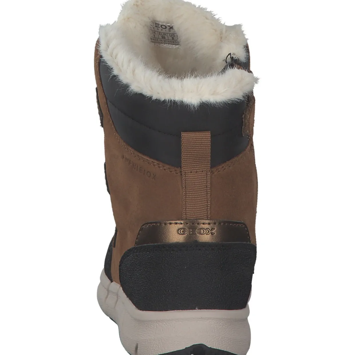 Geox J16APA, Winterstiefel, Kinder, Braun
